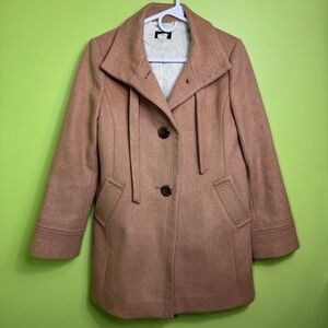 J.Crew wool/cashmere camel brown coat size 6